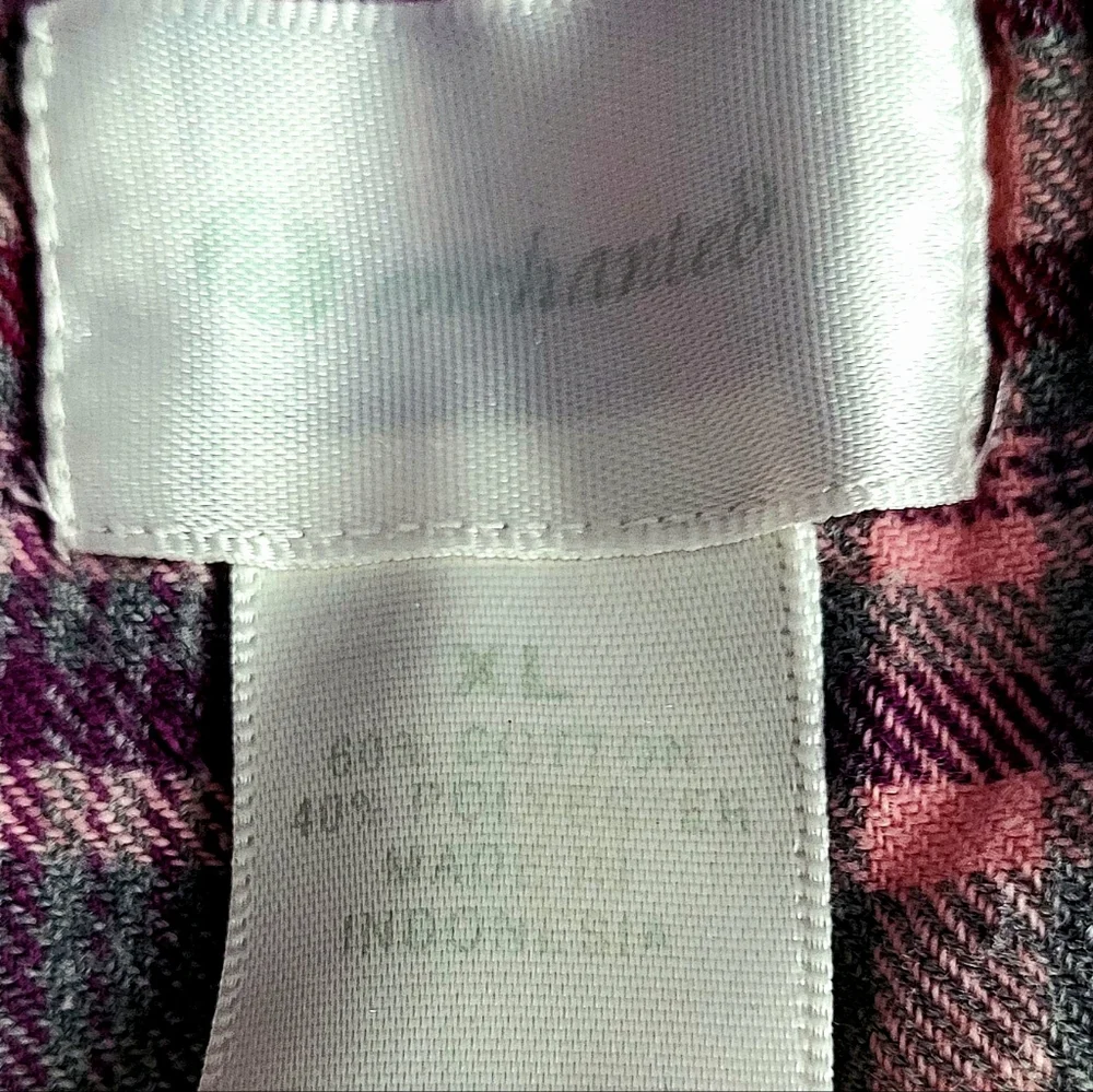 Soft Pink Plaid Women's Pajama Set - Picture 2 of 7